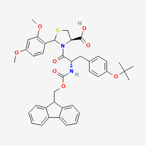 molecular formula C40H42N2O8S B6307240 Fmoc-Tyr(tBu)-Cys(Psi(Dmp,H)pro)-OH CAS No. 2413372-34-4