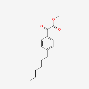 molecular formula C16H22O3 B6307247 Ethyl 4-hexylbenzoylformate CAS No. 77062-82-9