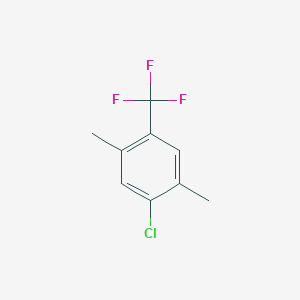 molecular formula C9H8ClF3 B6307264 2,5-Dimethyl-4-(trifluoromethyl)chlorobenzene CAS No. 74483-49-1