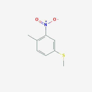 molecular formula C8H9NO2S B6307287 4-(Methylthio)-2-nitrotoluene CAS No. 78228-00-9