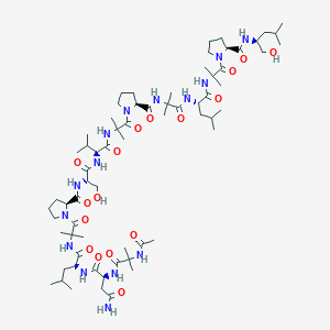 molecular formula C67H115N15O17 B063073 Trichovirin I IB CAS No. 167257-43-4
