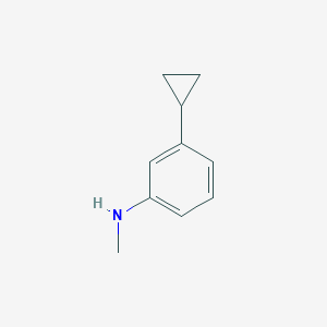 molecular formula C10H13N B6307327 3-Cyclopropyl-N-methylaniline CAS No. 1260743-53-0