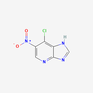 molecular formula C6H3ClN4O2 B6307349 7-Chloro-6-nitro-3H-imidazo[4,5-b]pyridine CAS No. 1638760-77-6