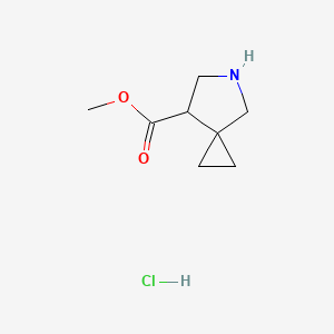 molecular formula C8H14ClNO2 B6307363 Methyl 5-azaspiro[2.4]heptane-7-carboxylate hydrochloride CAS No. 2207870-15-1