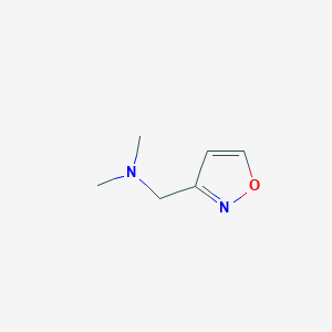 molecular formula C6H10N2O B063074 1-(isoxazol-3-yl)-N,N-dimethylmethanamine CAS No. 173850-40-3