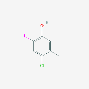 molecular formula C7H6ClIO B6307467 4-Chloro-2-iodo-5-methylphenol CAS No. 2088367-37-5