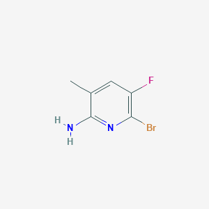 molecular formula C6H6BrFN2 B6307473 6-Bromo-5-fluoro-3-methylpyridin-2-amine, 95% CAS No. 2086189-45-7