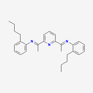 molecular formula C29H35N3 B6307491 2,6-Bis-[1-(2-n-butylphenylimino)-ethyl]pyridine CAS No. 1035570-70-7