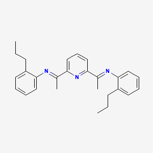 molecular formula C27H31N3 B6307499 2,6-Bis-[1-(2-n-propylphenylimino)-ethyl]pyridine CAS No. 1035570-68-3