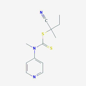 molecular formula C12H15N3S2 B6307521 2-Cyanobutan-2-yl methyl(piridin-4-yl)carbamodithioate CAS No. 2073808-99-6
