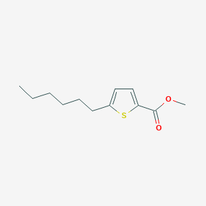 molecular formula C12H18O2S B6307540 Methyl 5-hexylthiophene-2-carboxylate CAS No. 74965-79-0