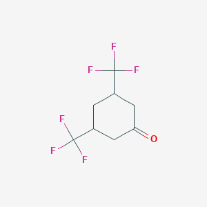 molecular formula C8H8F6O B6307651 3,5-Bis(trifluoromethyl)cyclohexanone CAS No. 75092-07-8