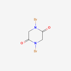 molecular formula C4H4Br2N2O2 B6307666 1,4-Dibromo-piperazine-2,5-dione;  95% CAS No. 37636-53-6