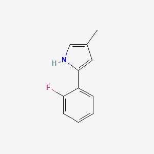 molecular formula C11H10FN B6307685 2-(2-Fluorophenyl)-4-methyl-1H-pyrrole CAS No. 1428932-17-5