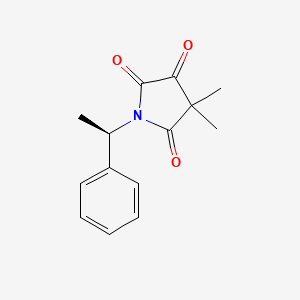 4,4-Dimethyl-1-[(1R)-1-phenylethyl]pyrrolidine-2,3,5-trione