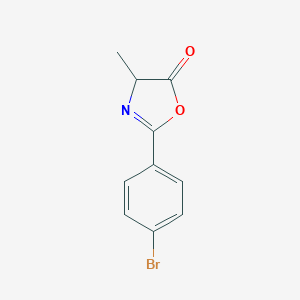 molecular formula C10H8BrNO2 B063077 2-(4-Bromophenyl)-4-methyloxazol-5(4H)-one CAS No. 183559-32-2