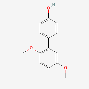 molecular formula C14H14O3 B6307757 4-(2,5-Dimethoxyphenyl)phenol, 95% CAS No. 71715-47-4