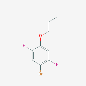 molecular formula C9H9BrF2O B6307823 1-Bromo-2,5-difluoro-4-propoxybenzene CAS No. 1881292-82-5