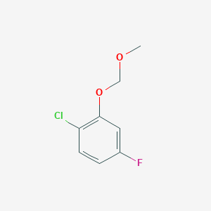 molecular formula C8H8ClFO2 B6307835 1-Chloro-4-fluoro-2-(methoxymethoxy)benzene CAS No. 1862778-42-4