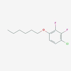molecular formula C12H15ClF2O B6307837 1-Chloro-2,3-difluoro-4-(hexyloxy)benzene CAS No. 1881288-89-6