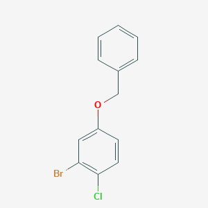 molecular formula C13H10BrClO B6307848 4-(Benzyloxy)-2-bromo-1-chlorobenzene CAS No. 1881288-26-1