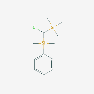 molecular formula C12H21ClSi2 B6307857 Dimethyl-phenyl-[(trimethylsilyl)-chlormethyl-silane CAS No. 71864-19-2
