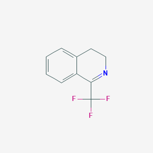 molecular formula C10H8F3N B6307865 3,4-Dihydro-1-(trifluoromethyl)isoquinoline CAS No. 70414-06-1