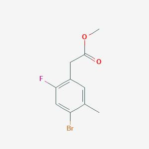 molecular formula C10H10BrFO2 B6307871 Methyl 4-bromo-2-fluoro-5-methylphenylacetate CAS No. 1952356-60-3