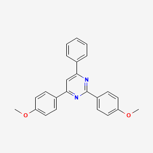 molecular formula C24H20N2O2 B6307897 6-Phenyl-2,4-bis(4-methoxyphenyl)pyrimidine CAS No. 71103-75-8