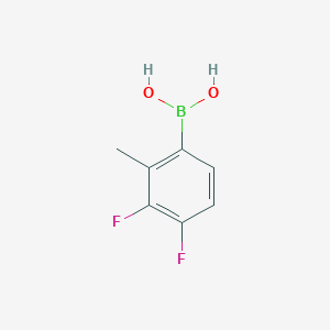 molecular formula C7H7BF2O2 B6307936 3,4-二氟-2-甲基苯硼酸，95% CAS No. 2121514-75-6