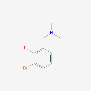 molecular formula C9H11BrFN B6307953 1-(1-溴-2-氟苯基)-N,N-二甲基甲胺 CAS No. 1809161-54-3