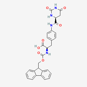 molecular formula C29H26N4O7 B6307964 Fmoc-D-Aph(L-Hor)-OH CAS No. 2209043-45-6