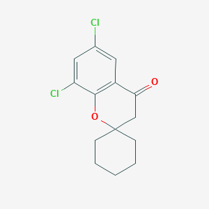 molecular formula C14H14Cl2O2 B6307966 6,8-Dichloro-spiro[2H-1-benzopyran-2,1'-cyclohexan]-4(3H)-one CAS No. 69367-16-4