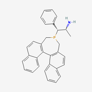 molecular formula C31H28NP B6307973 (1R,2R)-2-[(4S,11bR)-3,5-Dihydro-4H-dinaphtho[2,1-c:1',2'-e]phosphepin-4-yl]-1-phenylpropan-2-amine, 97% CAS No. 2096496-10-3