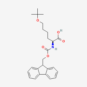 molecular formula C25H31NO5 B6307995 (S)-Fmoc-2-amino-6-tert-butoxy-hexanoic acid (Fmoc-L-Nle(6-OtBu)-OH) CAS No. 1354752-71-8
