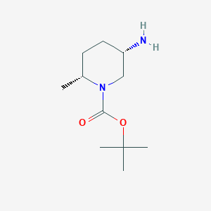 molecular formula C11H22N2O2 B6308002 t-Butyl (2R,5S)-5-amino-2-methyl-piperidine-1-carboxylate CAS No. 2306249-72-7