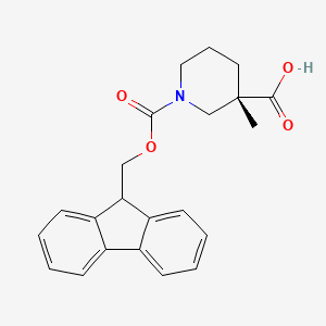 molecular formula C22H23NO4 B6308022 (S)-Fmoc-3-methyl-piperidine-3-carboxylic acid CAS No. 1415018-78-8