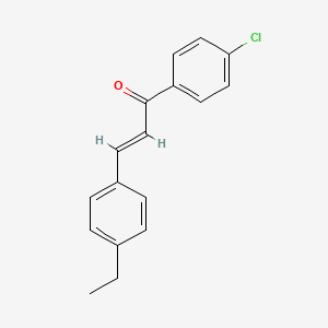 molecular formula C17H15ClO B6308034 (2E)-1-(4-Chlorophenyl)-3-(4-ethylphenyl)prop-2-en-1-one CAS No. 343610-66-2