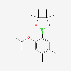 molecular formula C17H27BO3 B6308052 2-(4,5-Dimethyl-2-isopropoxyphenyl)-4,4,5,5-tetramethyl-1,3,2-dioxaborolane CAS No. 2121511-73-5