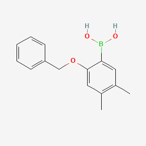 molecular formula C15H17BO3 B6308058 2-苄氧基-4,5-二甲苯硼酸 CAS No. 2121512-80-7
