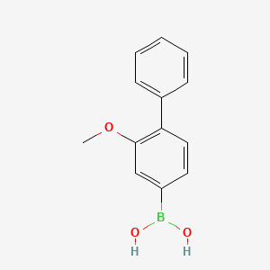 molecular formula C13H13BO3 B6308098 2-甲氧基-4-联苯硼酸 CAS No. 2121511-97-3