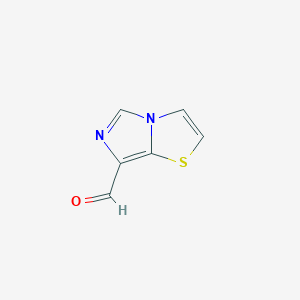 molecular formula C6H4N2OS B063081 咪唑并[5,1-b][1,3]噻唑-7-甲醛 CAS No. 185747-98-2