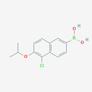 molecular formula C13H14BClO3 B6308109 5-氯-6-异丙氧基萘-2-硼酸 CAS No. 2121511-61-1