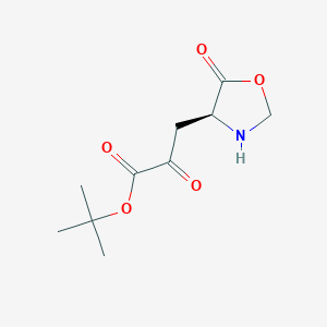 molecular formula C10H15NO5 B6308129 tert-Butyl 2-oxo-3-[(4S)-5-oxo-1,3-oxazolidin-4-yl]propanoate CAS No. 2165626-83-3