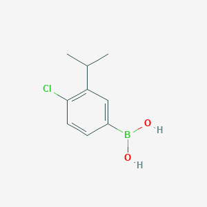 molecular formula C9H12BClO2 B6308136 4-Chloro-3-isopropylbenzeneboronic acid, 95% CAS No. 2121511-26-8