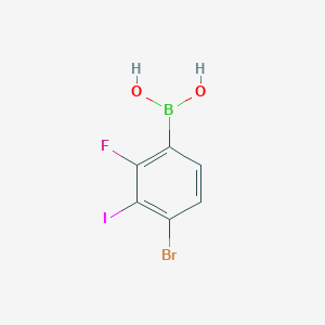 4-Bromo-2-fluoro-3-iodophenylboronic acid
