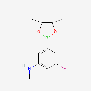 3-Fluoro-N-methyl-5-(4,4,5,5-tetramethyl-1,3,2-dioxaborolan-2-yl)aniline