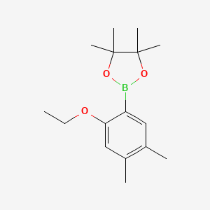 molecular formula C16H25BO3 B6308185 4,5-Dimethyl-2-ethoxyphenylboronic acid pinacol ester CAS No. 2121514-05-2