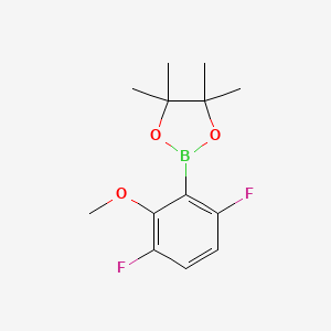 molecular formula C13H17BF2O3 B6308186 3,6-Difluoro-2-methoxyphenylboronic acid pinacol ester CAS No. 2121513-59-3