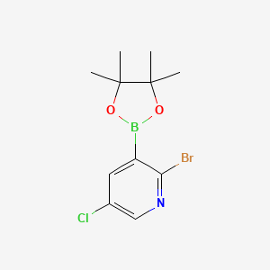 molecular formula C11H14BBrClNO2 B6308226 2-Bromo-5-chloropyridine-3-boronic acid pinacol ester CAS No. 2121511-83-7